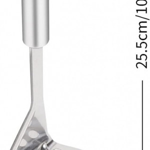 Zdrobitor de legume pentru piure SAVORLIVING, otel inoxidabil, argintiu, 25,5 x 8 cm