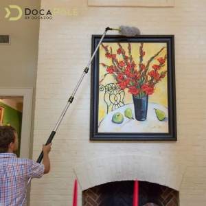 Accesoriu reglabil pentru manerul extensibil DocaPole, metal/silicon, negru, 180 grade - Img 4