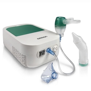 Aparat aerosoli OMRON DuoBaby, cu aspirator nazal, pentru bebelusi, Resigilat, Grad A