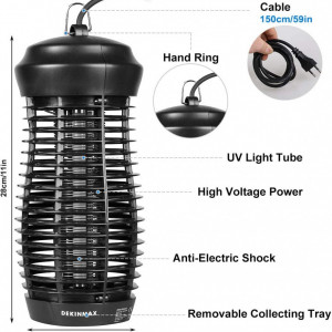 Aparat electric anti-insecte DEKINMAX, plastic, negru, 28 x 15 cm - Img 7