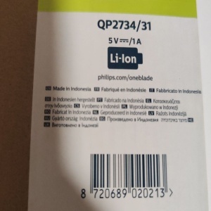 Aparat hibrid de barbierit si tuns barba PHILIPS OneBlade 360 QP2734/31, pieptene reglabil 5 in 1, reincarcabil, umed si uscat, 60 min, USB-A, husa, capac de protectie, lama 360 inlocuibila suplimentara, Verde lime, Resigilat, Grad A - Img 2