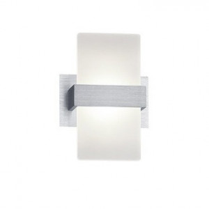 Aplica de perete Lifthrasir, LED, alb/argintiu, 18 x 13 x 9 cm