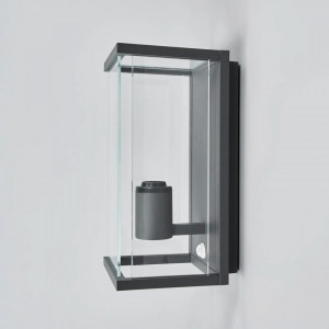 Aplica de perete pentru exterior Annalea, cu senzor de miscare, aluminiu/sticla, 14 x 16 x 29 cm - Img 6