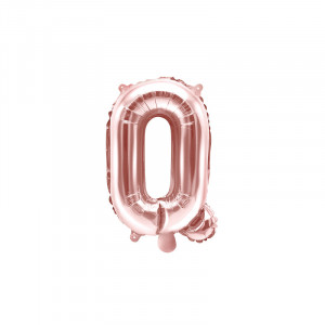 Balon aniversar Maxee, litera Q, roz, 40 cm