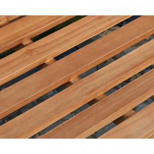 Banca de gradina Retford, lemn masiv, maro, 93 x 150 x 61 cm - Img 6