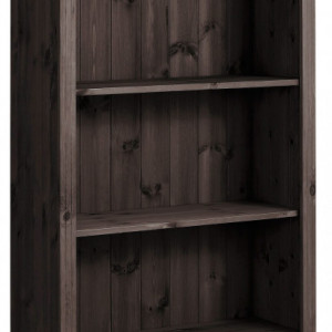 Biblioteca Mette din lemn masiv de pin, maro inchis, 77 x 30.5 x 181 cm - Img 3