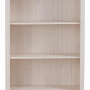Biblioteca Pivo lemn masiv de pin, crem, 77 x 31 x 171 cm - Img 6