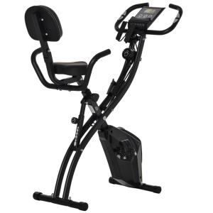 Bicicleta fitness pliabila Re-Bloom, 8 nivele de rezistenta, otel/ABS, negru, 105 x 48 x 118 cm, Resigilat, Grad A