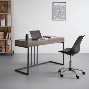 Birou ALESSIA decor, culoare de nuc, 120/50/76 cm - Img 6