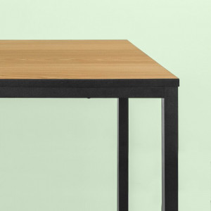 Birou, lemn/metal, maro/negru, 74 x 160 x 61 cm - Img 5