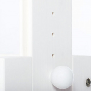 Birou pentru copii Lena lemn masiv de molid, alb, 108 x 70 x 58 cm - Img 3