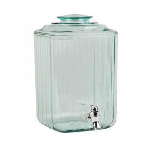 Borcan din sticla acrilica 7.5 litri cu robinet transparent - Img 1