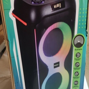 Boxa portabila Ibiza Sound, COLUMBA80, 600W, Bluetooth, USB, microSD, AUX si MIC, negru, Resigilat, Grad A - Img 6