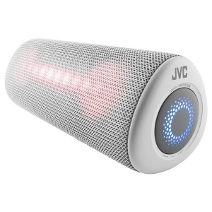 Boxa portabila JVC XS-E423G, 24 W, Bluetooth, IPX5, iluminare cu LED-uri, gri - Img 1