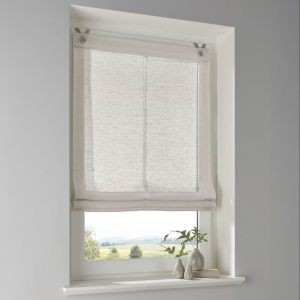 Brondby jaluzea semitransparenta 80x140 cm, 100% poliester, inele de fixare, lavabila 30°C, taupe - Verificat A · Re-Bloom