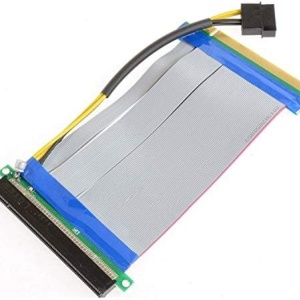 Cablu prelungitor alimentare placa grafica PCI 10Gtek, 16X la 16X, multicolor