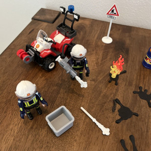 Calendar de Advent PLAYMOBIL, salvare in caz de incendiu pe santier