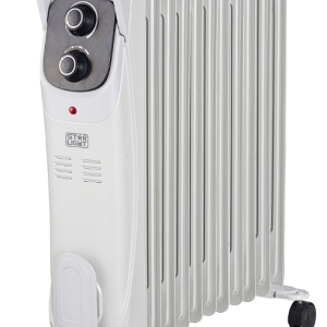 Calorifer electric cu ulei Star-Light YOH11G, 2500 W, 11 elementi 145 x 582 mm, 5 canale ulei, 3 trepte de putere, Termostat reglabil, Indicator luminos, Gri, Resigilat, Grad A