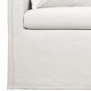 Canapea Mila cu 3 locuri, alb/ crem, 195 x 82 cm - Img 6