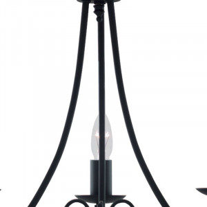 Candelabru Arness, metal, negru, 47 x 46 x 46 cm - Img 4