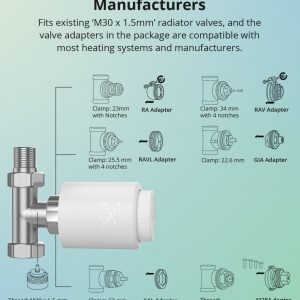Cap termostatic inteligent Sonoff TRVZB, Zigbee 3.0 pentru calorifer / valva termostatica de calorifer - Img 3