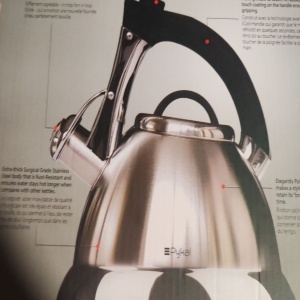 Ceainic cu fluier, Pykal, Otel inoxidabil, 3 L, 2 Infuzoare, Maner iCool, Argintiu, Resigilat, Grad A - Img 4