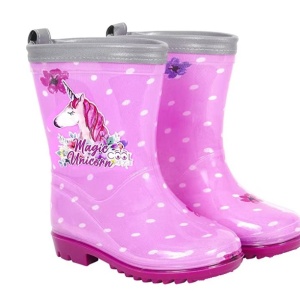 Cizme de cauciuc Perletti magic unicorn marime 30 31 roz