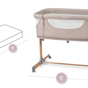 Co-sleeper MoMi, Smart Bed 4 in 1 - Beige - Img 3