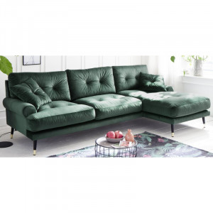 Coltar Tomlin, textil, verde, 88 x 285 x 155 cm - Img 4