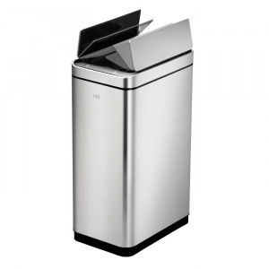 Coș de gunoi Deluxe, cu senzor de miscare, argintiu, 40 L, 66 x 46 x 27 cm