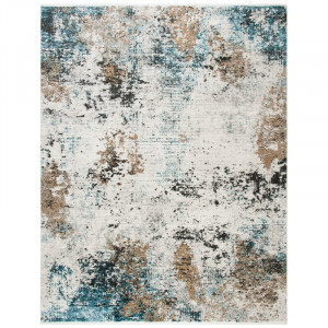 Covor Jackman, polipropilena, fildes/albastru/maro, 200 x 279 cm - Img 1