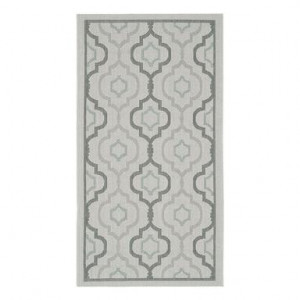Covor Savannah, textil, gri deschis/antracit, 79 x 152 cm