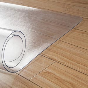 Covoras de protectie pentru pardoseala Kuyal, PVC, transparent, 90 x 120 cm - Img 2