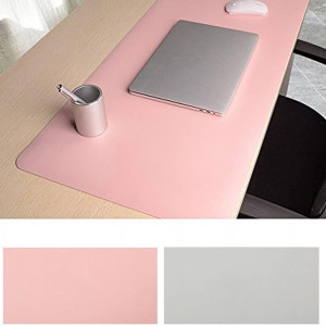 Covoras pentru birou Hothotgirl, TPU, roz/gri, 45 x 90 x 0,2 cm