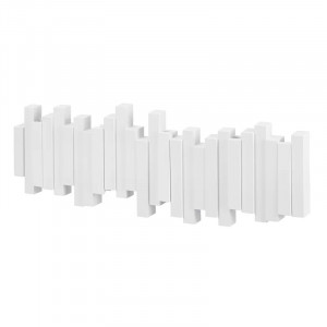 Cuier de perete Umbra, plastic, alb, 49 x 3 x 18 cm