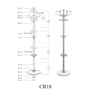Cuier pom SL CR18, fag - Img 2