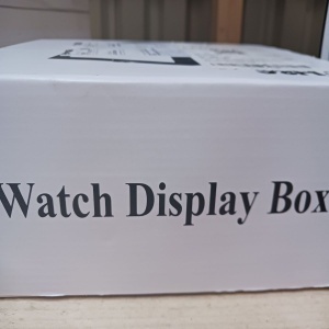 Cutie de depozitare cu capac de sticla pentru 10 ceasuri H&S, sticla/piele PU, negru, 22,5 x 7,5 x 20,5 cm, Resigilat, Grad A - Img 5