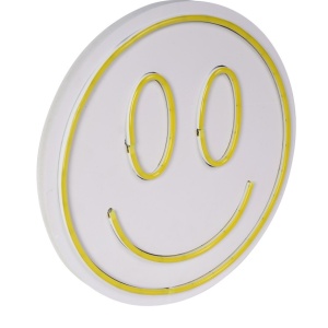 Decor de perete LED neon PVC 27 cm, benzi flexibile, 36W 12V, IP67, cablu 375 cm, adaptor inclus, alb/galben - Verificat A · Re-Bloom - Img 6