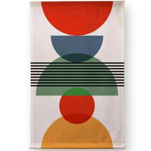 Decor de perete Re-Bloom, bumbac/poliester, multicolor, 100 x 140 cm