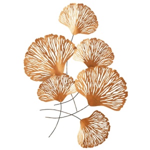 Decor de perete Re-Bloom, metal, cupru, 75 x 5 x 100 cm