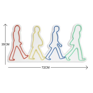 Decor de perete Re-Bloom, model oameni, LED, acril, multicolor, 35 x 72 x 2 cm - Img 3