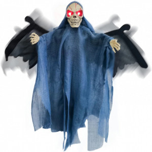 Decoratiune fantoma de Halloween, textil, 20 x 20 cm - Img 1
