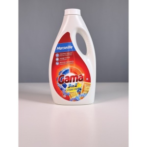 Detergent de rufe lichid Gama, Marseille & Lotus, concentrat, 3in1, 2.2 l, 44 spalari, Resigilat, Grad A - Img 2