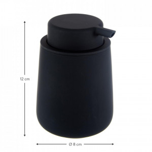 Dispenser de sapun Nova One, negru, 8 x 12 cm, 250 ml - Img 7