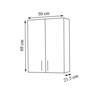Dulap baie Roma 50 x 21.5 x 68 cm - Img 3