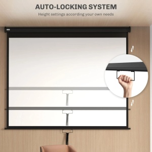 Ecran de proiectie 4K HD Re-Bloom, reglabil, 100 inch, tesatura/metal, alb/negru, 203 x 152 cm, Resigilat, Grad A - Img 2