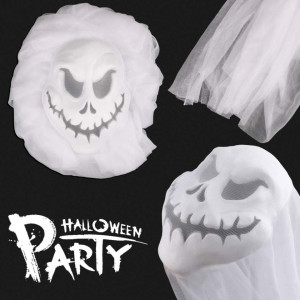 Fantoma plutitoare Halloween Idefair, textil, alb, 3,3 x 2m - Img 4