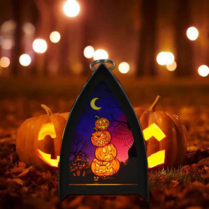 Felinar de Halloween XINNIAN, LED, plastic, multicolor, 15 x 6,3 x 9.5 cm