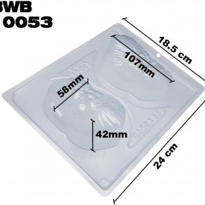 Forma pentru ciocolata BWB 10053, silicon/plastic, transparent, 18,5 x 24 cm - Img 5