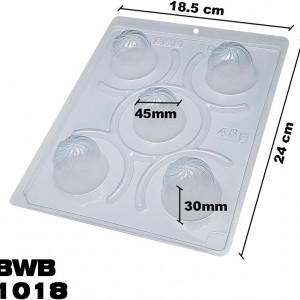 Forma pentru ciocolata BWB 1018, silicon/plastic, transparent, 18,5 x 24 cm
